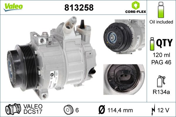 Sprężarka, klimatyzacja VALEO 813258
