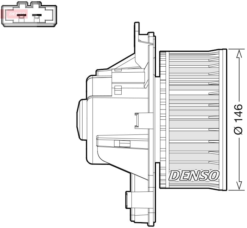 Wentylator wewnętrzny DENSO DEA21014