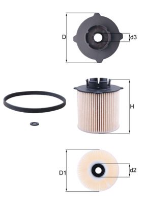 Filtr paliwa MAHLE KX265D