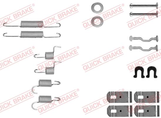 Zestaw akcesoriów, szczęki hamulcowe hamulca postojowego QUICK BRAKE 105-0028