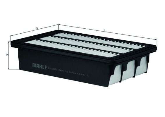 Filtr powietrza KNECHT LX 2832