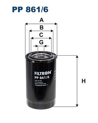 Filtr paliwa FILTRON pp 861/6