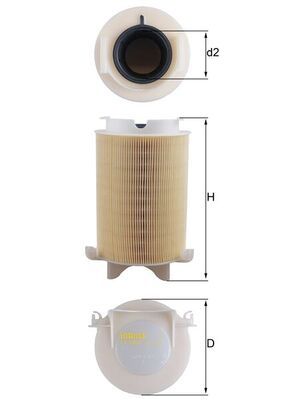 Filtr powietrza KNECHT LX 1566