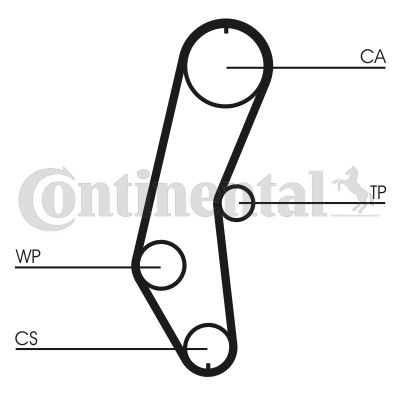 Pasek rozrządu CONTINENTAL CTAM ct666