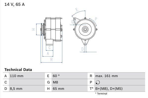 Alternator BOSCH 0 986 034 230