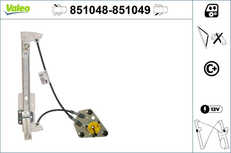 Podnośnik szyby VALEO 851048