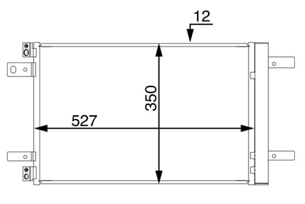 Skraplacz, klimatyzacja MAHLE AC886000S