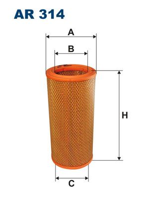 Filtr powietrza FILTRON ar 314