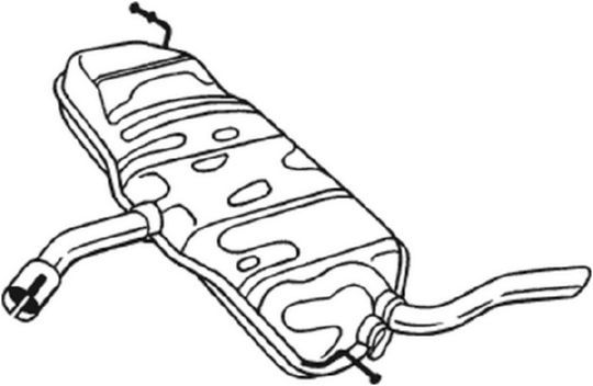 Tłumik końcowy BOSAL 233-077