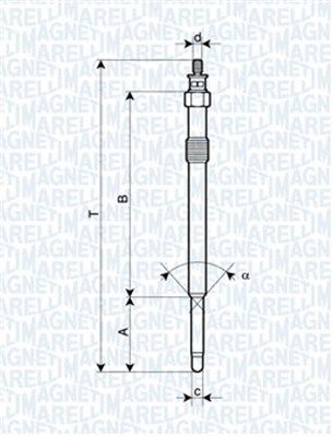 Świeca żarowa MAGNETI MARELLI 062900024304