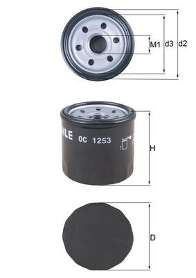 Filtr oleju KNECHT OC 1253