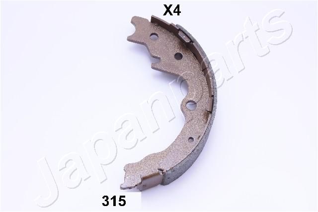 Zestaw szczęk hamulcowych, hamulec postojowy JAPANPARTS GF-315AF