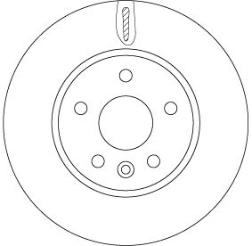 Tarcza hamulcowa TRW DF6819