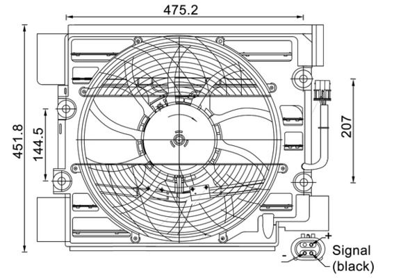 Wentylator, kondensator klimatyzacji MAHLE ACF24000S