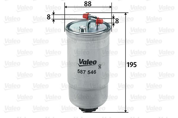 Filtr paliwa VALEO 587546
