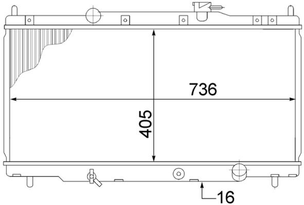 Chłodnica, układ chłodzenia silnika MAHLE CR1459000S