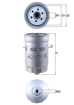 Filtr paliwa KNECHT KC 101