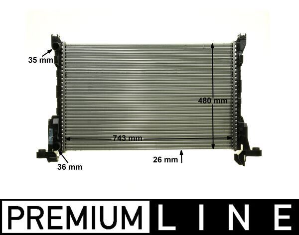 Chłodnica, układ chłodzenia silnika MAHLE cr 85 000p