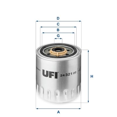 Filtr paliwa UFI 24.321.00
