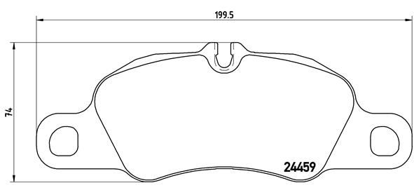 Zestaw klocków hamulcowych, hamulce tarczowe BREMBO P 65 019