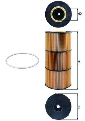 Filtr oleju MAHLE OX832D