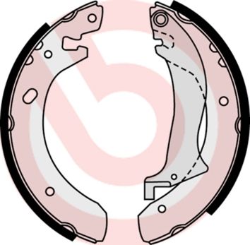 Zestaw szczęk hamulcowych BREMBO S 44 504