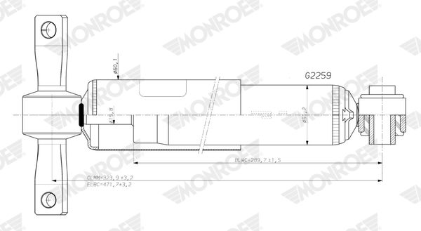 Amortyzator MONROE G2259