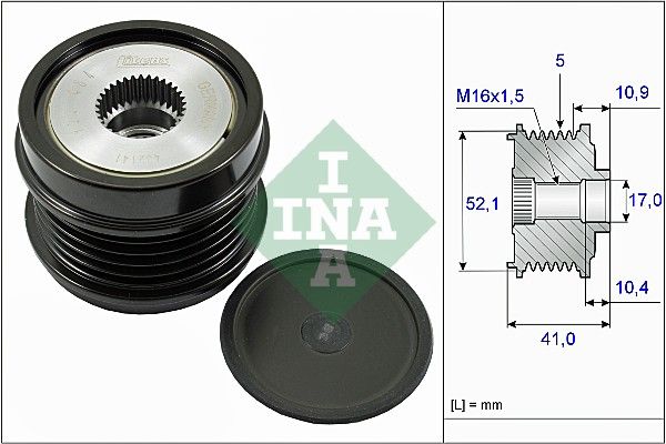 Alternator - sprzęgło jednokierunkowe INA 535027210