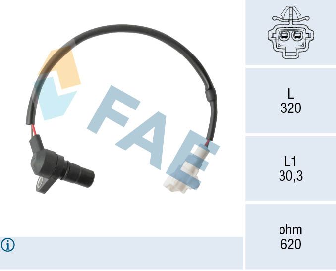 Czujnik, prędkość/prędkość obrotowa FAE 79526