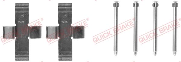 Zestaw akcesoriów, klocki hamulcowe QUICK BRAKE 109-0916
