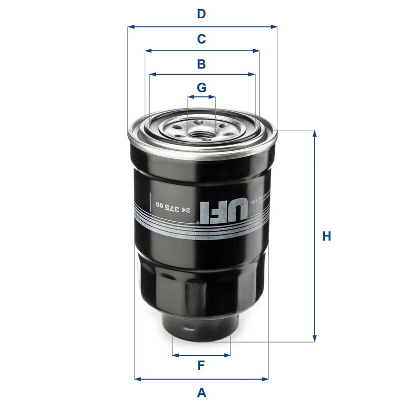 Filtr paliwa UFI 24.375.00