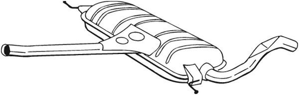 Tłumik środkowy BOSAL 282-543