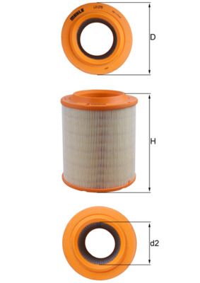 Filtr powietrza KNECHT LX 1275