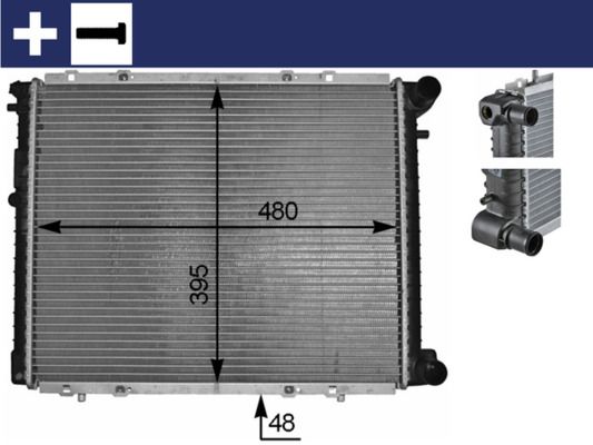 Chłodnica, układ chłodzenia silnika MAHLE cr 152 000s