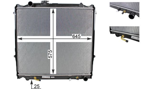 Chłodnica, układ chłodzenia silnika MAHLE cr 1521 000s