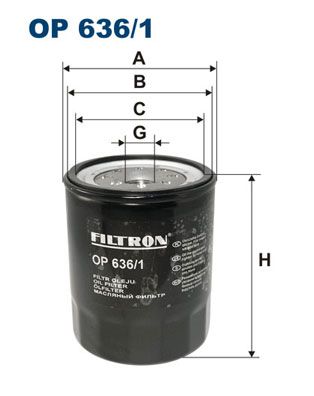 Filtr oleju FILTRON op 636/1