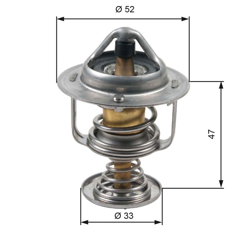 Termostat, płyn chłodzący GATES TH30580G1