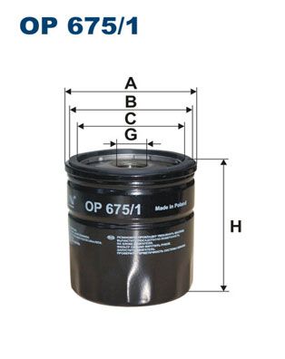 Filtr oleju FILTRON op 675/1