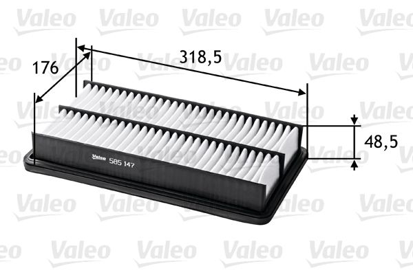 Filtr powietrza VALEO 585147