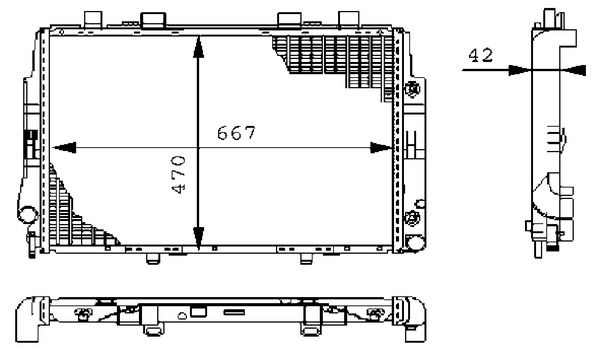Chłodnica, układ chłodzenia silnika MAHLE cr 247 000s