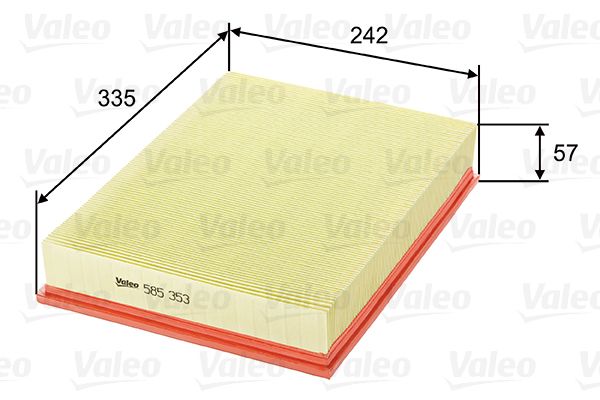 Filtr powietrza VALEO 585353