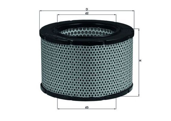 Filtr powietrza MAHLE LX190