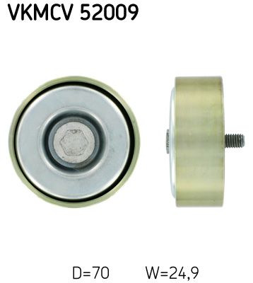 rolka kierunkowa / prowadząca, pasek klinowy zębaty SKF VKMCV52009