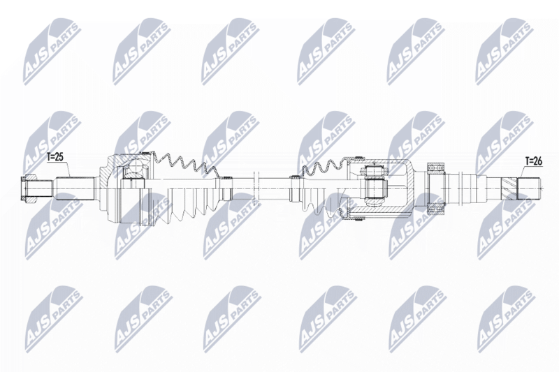 Wał napędowy NTY NPW-RE-103