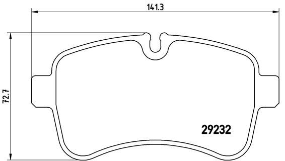 Zestaw klocków hamulcowych, hamulce tarczowe BREMBO P A6 027