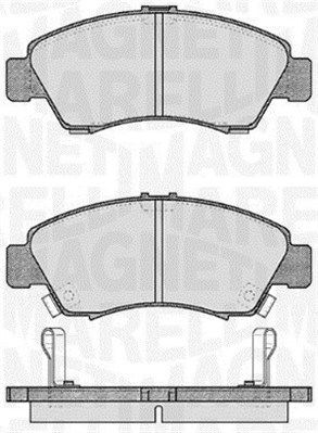 Zestaw klocków hamulcowych, hamulce tarczowe MAGNETI MARELLI 363916060276