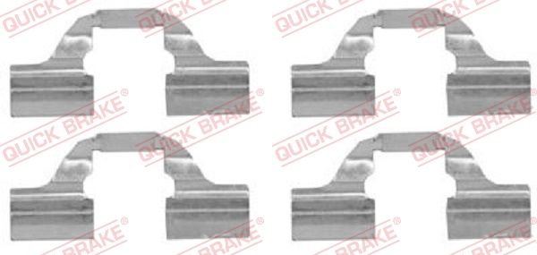 Zestaw akcesoriów, klocki hamulcowe QUICK BRAKE 109-1684