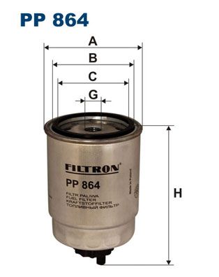 Filtr paliwa FILTRON pp 864