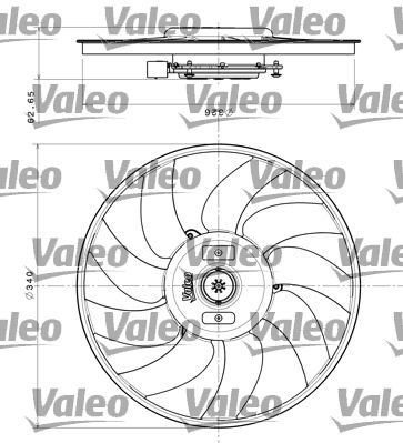 Wentylator, chłodzenie silnika VALEO 696349