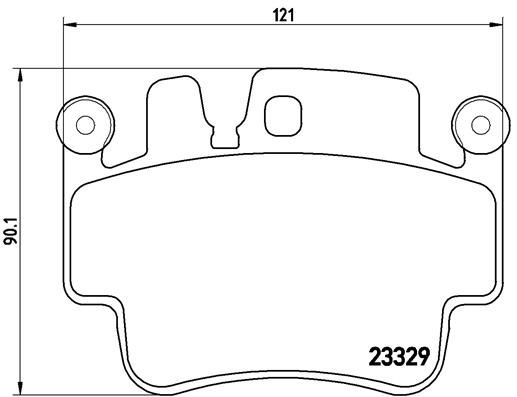 Zestaw klocków hamulcowych, hamulce tarczowe BREMBO P 65 009